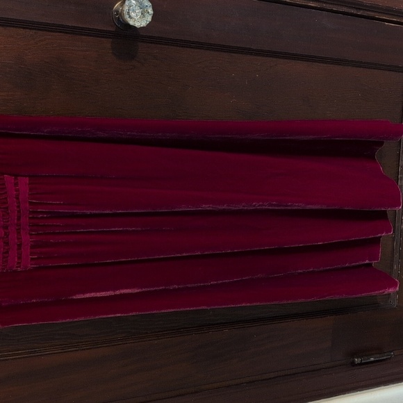 Sundance Velvet Red Tank V Neck Dress Size 8 Petite - Picture 7 of 7